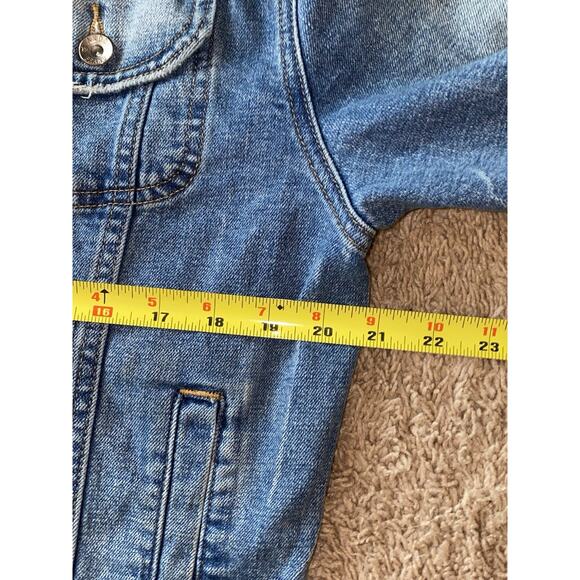 VTG AKOO Redline 2 Piece Denim Set Button Up Jean Jacket & Pants SZ M TOP 36X32 - Picture 13 of 16